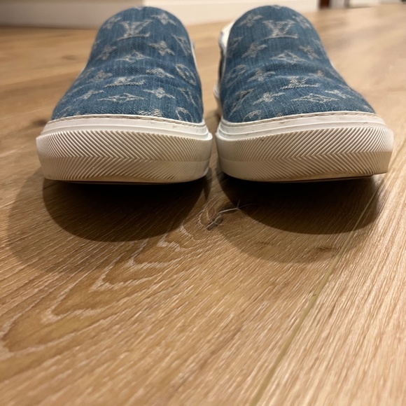 Louis Vuitton Trocadero Leather Low Trainers [Blue, Monogram] - Picture 11 of 11